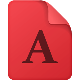 File Font R icon